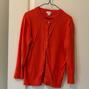 J. Crew Clare Orange Women's Cardigan